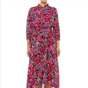 Nanette Lepore Vibrant Floral Long Sleeve Dress